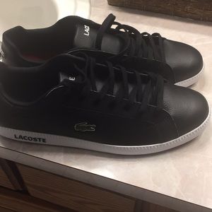 Black Lacoste shoes size 11.5